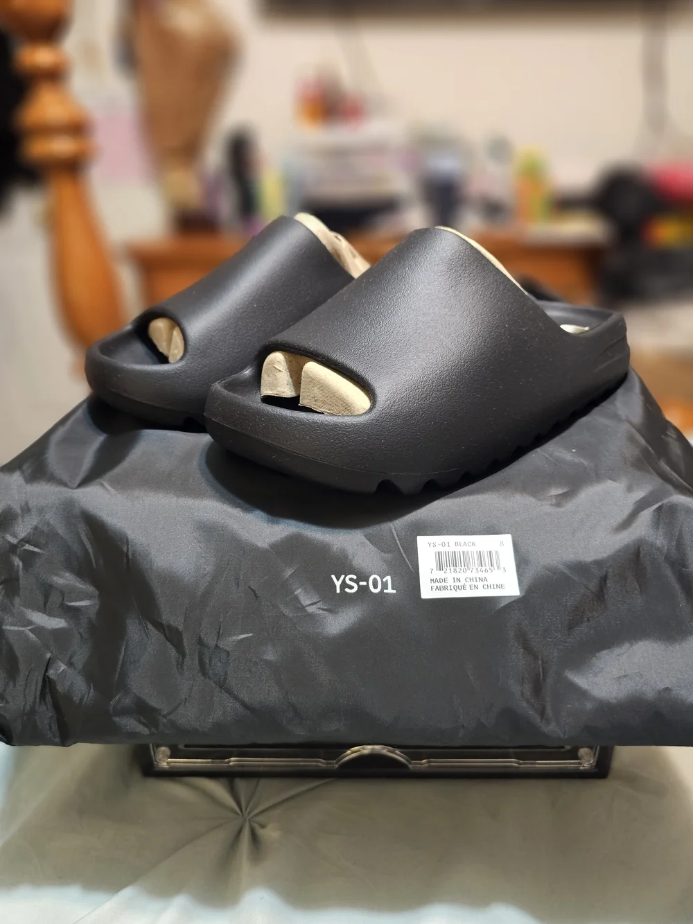 Yeezy YS-01 Black Slide Sandals